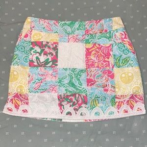 Lilly Pulitzer State Patchwork Marigold Skort